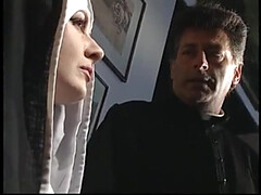 Horny Italian Nun Gets Anal Creampie in Shameless Threesome Fuck