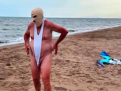 ビーチ, エロ熟女, 浮気する, フェムドム, 熟年, 公共, ヤリマン, オッパイの