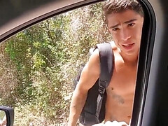 Grote lul, Pijpbeurt, Auto, Sperma shot, Lul, Homo, Hardcore, Rijden