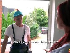 素人, お尻, 舐める尻, ベッドルーム, バック, 女 人男 人, 三人, オッパイの