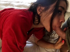 Enthousiasteling, Grote mammen, Pijpbeurt, Bruinharig, Handbeurt, Huisgemaakt, Gezichtspunt, Russisch