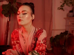 Hembra, Fetiche, Japonés, Masaje, Aceite, Pov, Solo, Tetas