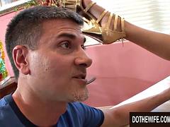 Минет, Рогоносцы, Семяизвержение, Секс без цензуры, Лизание, Молоденькие, Сиськи, Жена