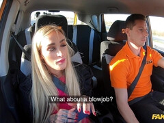 デカパイ, ブロンド, 車, チェコ, バック, ドレス, ヨーロピアン, タトゥー