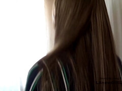 Leie, Arsch, Braunhaarige, Orgasmus, Pov, Muschi, Jungendliche (18+), Eng