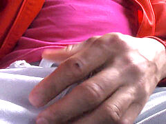 Amateur, Verga grande, Masturbación, Al aire libre, Público