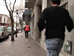 Zwart, Pijpbeurt, Sperma shot, Zwart, Hardcore, Interraciaal, Latijnse vrouw, Openbaar