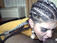 Большой член, Семяизвержение, Затыкание рта