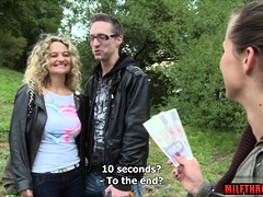 Blonde, Sucer une bite, De plein air, Pov, Public, Réalité