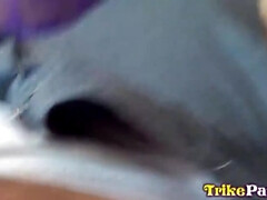 Asiatique, Grosse bite, Sucer une bite, Tir de sperme, Queue, Philippine, Petite femme, Nénés