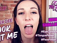 Bruinharig, Sperma in mond, Vies praten, Vrouw, Fetisj, Hd, Gezichtspunt, Alleen