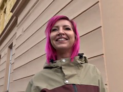 FAKHUB - Dyed hair beauty gets fucked in POV for 4 cash after casting