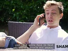 Grosse titten, Bizarr, Blondine, Paar, Milf, Schreiend, Strümpfe, Titten