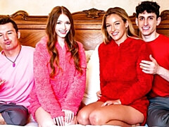 Teen (18+) video with flattering Royce Swells and Myra Glasford from Sis Swap