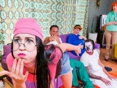 デカ尻, フェラチオ, バック, グループ, オージー, 赤毛, 剃毛, タトゥー
