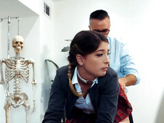 Teacher puts schoolgirl Kristen Scott in her place