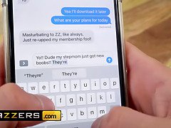 Big tit stepmom Alexis Fawx sucks cock