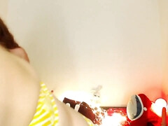 Nana, Blonde, Plantureuse, Embrassement, Lesbienne, Seins naturels, Nénés, Webcam