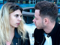 Grote lul, Blond, Pijpbeurt, Hondjeshouding, Natuurlijke tieten, Geschoren, Tiener, Tieten likken