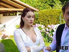 Mariée, Tchèque, Hd, De plein air, Pov, Chatte, Rasée, Fils