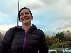 Amateur, Verga grande, Dinero, Monstruo, Al aire libre, Pov, Público, Realidad