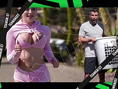 Amerikanisch, Arsch, Süss, Tochter, Aufs gesicht abspritzen, Handjob, Hd, Titten