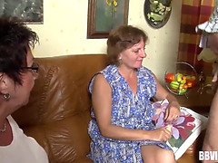 Mooi, Blond, Rondborstig, Oudere vrouw, Moeder die ik wil neuken, Moeder, Stiefmoeder, Trio