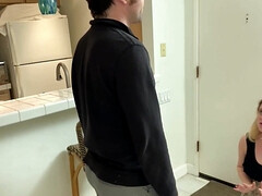 Enthousiasteling, Bruinharig, Sperma, Voetbeurt, Huisgemaakt, Rijpe lesbienne, Stiefmoeder, Vrouw