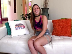 Sweet solo session with a passionate brunette Daisy Duke