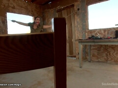 Reporter and captive romped by marine (James Deen, Lyla Storm, Casey Calvert)