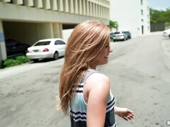 Amerikanisch, Arsch, Blondine, Blasen, Schwanz, Masturbation, Im freien, Pov