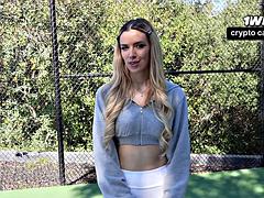 Chica, Rubia, Mamada, Hd, Pov, Público, Chorro, Adolescente
