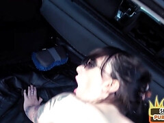 Amateur, Culo, Mamada, Coche, Al aire libre, Coño, Tetas, Mojado