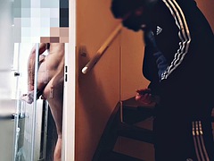 アナル, 捕まる, 大学生, イく瞬間, ゲイ, オナニー, 現実, シャワー