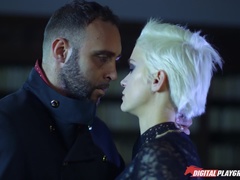 デカチン, ブロンド, フェラチオ, バック, 顔射, アウトドア, 現実, オッパイの