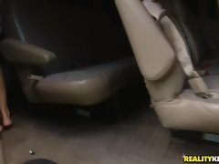 素人, アナル, お尻, ブロンド, 車, バック, なめる, 現実