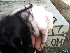 Américain, Sucer une bite, Européenne, Cuir, Piercing, Pov, Public, Nénés