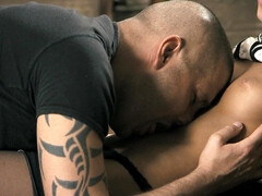 Young pigtailed brunette with perky tits Kleine Punci rides big cock - Hardcore - Russian