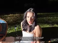 Schönheit, Braunhaarige, Süss, Im freien, Pov, Verführt, Jungendliche (18+), Titten