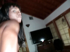 POV Gorgeous Ebony Chick Screwed Slowly