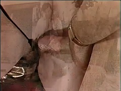 デカパイ, ブロンド, フェラチオ, 茶髪の, イく瞬間, 三人, オッパイの, ヴィンテージ