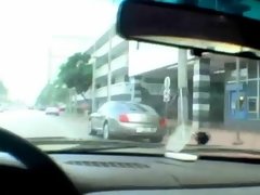 Amateur, Rubia, Mamada, Corridas faciales, Pajear, Al aire libre, Público, Tetas