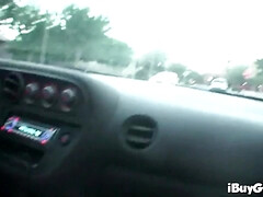 Amateur, Cul, Brunette brune, Voiture, Tir de sperme, Hard, Pov, Mouillée