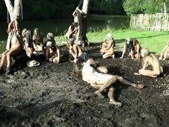 Bondage discipline sadomasochisme, Fetisj, Groep, Hd, Lesbisch, Buiten, Tiener