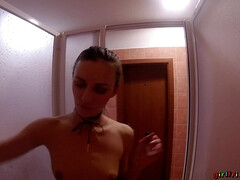 Rubia, Lesbiana, Masturbación, Perforación, Coño, Ducha, Tatuaje, Mojado