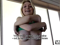 18 jaar, Blond, Stel, Tsjechisch, Hd, Geld, Openbaar, Tiener