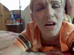 Blonde MILF Jolene in undies for some warm point of view fucking