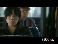 excited milf good-looking hole on underpants & fucked by bus geek
