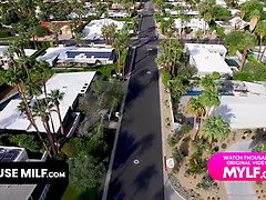 Stepmom Natasha Nice takes advantage of her big dicked stepson David Lee any time he wants