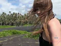 茶髪の, 爸, 指いじり, 彼女, オーガズム, 小柄, ハメ撮り, 公共